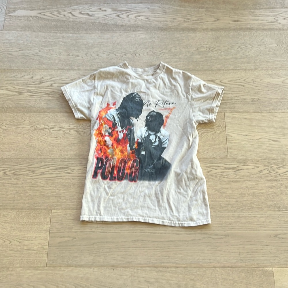 Small cream polo g tee from pac sun